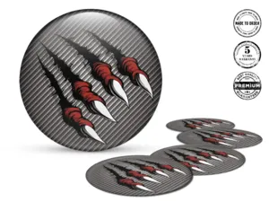 Sticker Silicone Logo Luxury Wheel Decals